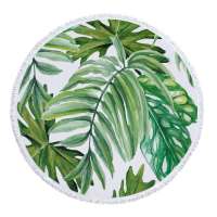 Hot Sell Amazon Ebay Microfiber 150cm Printed Round Beach Towels