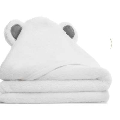 High quality bamboo custom baby hooded bath towel for kids