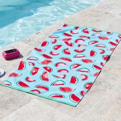 Factory Wholesale Cheap 100% Polyester toallas impresas Beach Printed Towels