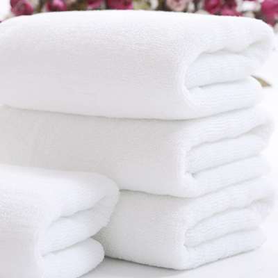 100% cotton white gym sports hotel towel ready to ship