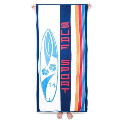 Custom Printed Microfiber Beach Towel for Swimming, Camping and Picnic