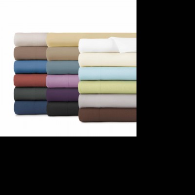 Hot Selling Wholesale Super Soft 100% Microfiber Polyester Brushed Bed White Color Flat Sheet