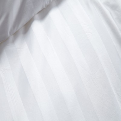 Satin Stripe Woven Cotton Percale Fabric For Star Hotel