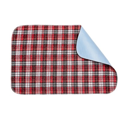 China Manufacture Red Plaid Design Waterproof Washable Dogs Pee Pads